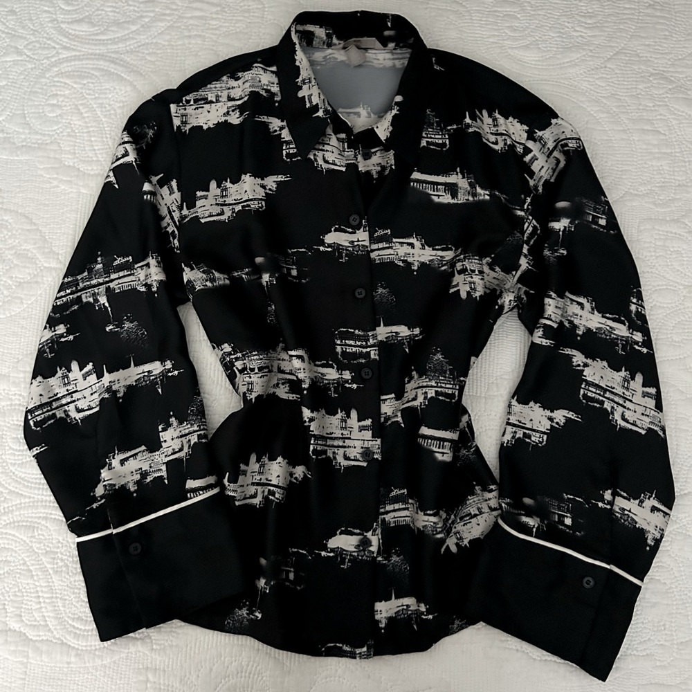 h&M | silky blouse